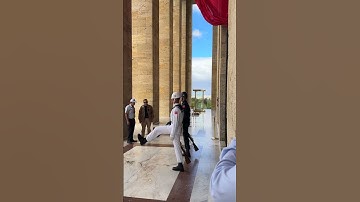 Guard changing ceremony at Anıtkabir / Atatürk Mausoleum, Ankara, Türkiye