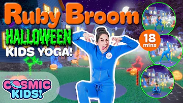 Ruby Broom  🎃 | A Halloween Cosmic Kids Yoga Adventure! | Kids Halloween Videos 🦇