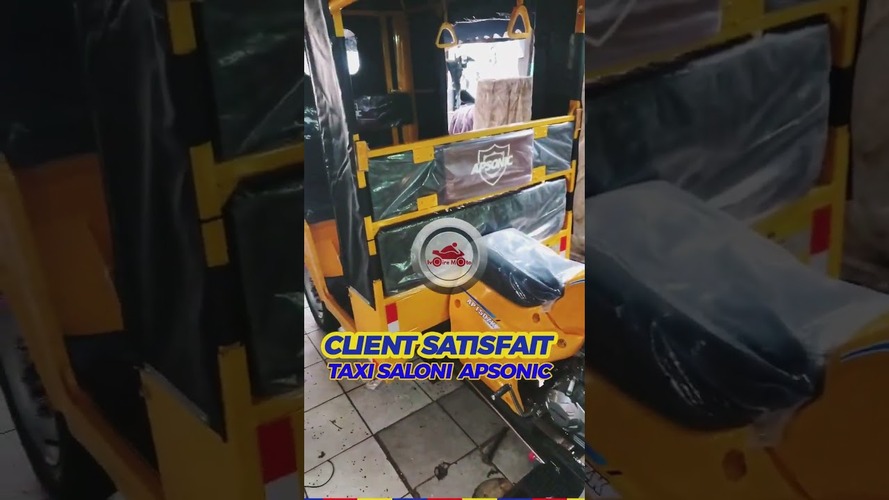 Un client satisfait de sa Apsonic Tricycle Taxi Saloni !