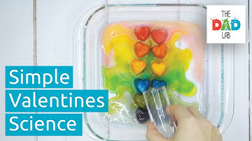 Rainbow Science Experiment to Do at Home for Valentine | Simple Kids Science