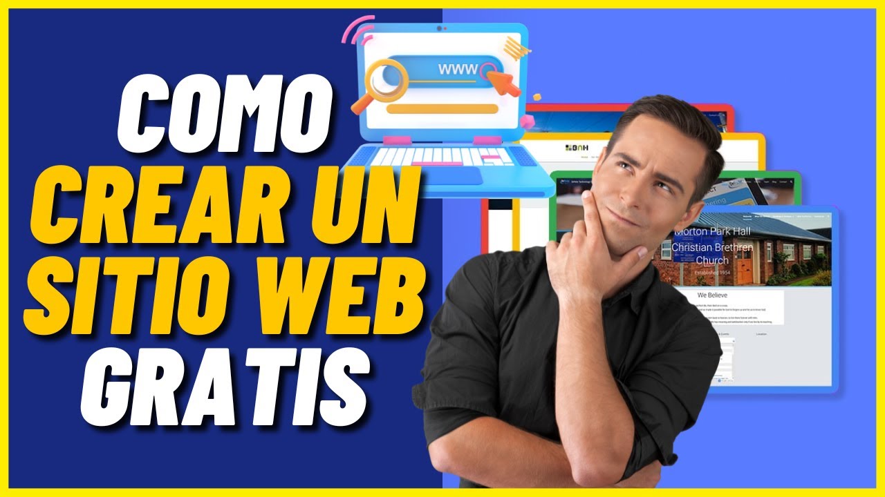 Como crear un sitio web gratis / hacer un sitio web gratis - YouTube