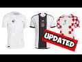 All World Cup 2022 Kits (Group D, E and F only)