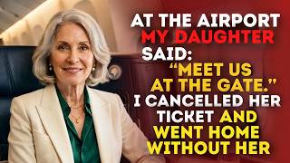 At The Airport My Daughter Said: Meet Us At The Gate. I Cancelled Her Ticket And Went Home With...