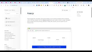 Puter.js Open Source Cloud Computer with Free Access to Premium LLM that Can Build Anything