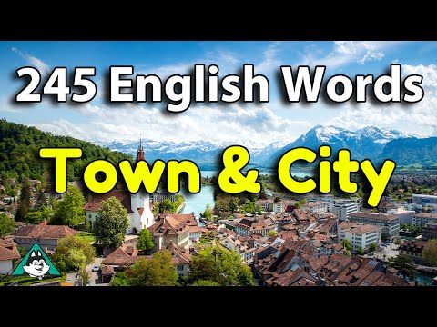 245 English Vocabulary Words about the Town and City with Pictures & Videos | Beginner Intermediate