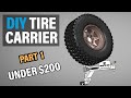 Part 1 - How to Build a DIY Rear Tire Carrier (Hitch Mounted) - Anti-Wobble