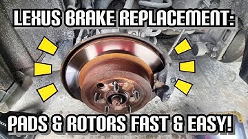STEP BY STEP HOW TO REPLACE REAR BRAKE PADS & ROTORS ON YOUR LEXUS GS SERIES FAST & EASY DIY