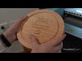 Mothers day engraved round wooden cheese set  personalised favours