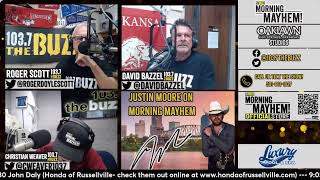 Morning Mayhem with David Bazzel and Roger Scott is LIVE from The Oaklawn Hot Springs Studio