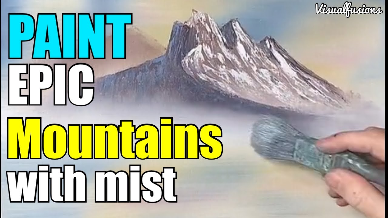 How to Create Epic Mountains Easily in Oil Painting YouTube