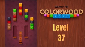 Colorwood sort puzzle level 37 Walkthrough Solution 