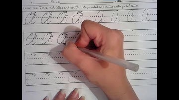 Cursive Lesson 14 A & C
