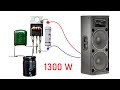 Diy powerful ultra bass amplifier z44n mosfet no ic simple circuit