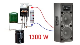 DIY Powerful Ultra Bass Amplifier Z44N MosFet, No IC, Simple circuit screenshot 2