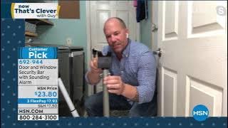 Door and Window Security Bar with Sounding Alarm