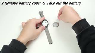 Here’s a simple guide to replacing the battery for all Hearkent watches.