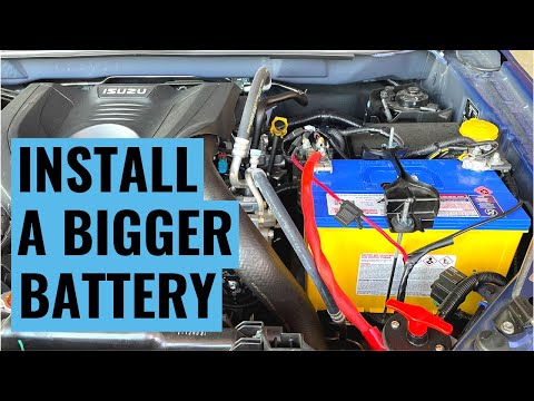 How to install a new/bigger battery – Isuzu D-Max RG MY21 MY22 MY23 | DIY