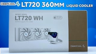 DeepCool LT720 WH 360MM Liquid Cooler (aio 360mm ) Unbox install test