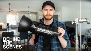 How to Light Real Estate & Interior Design Videos! | BTS with Aputure 300d