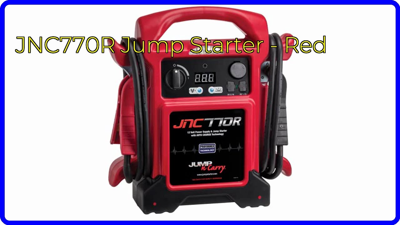 REVIEW (2026): JNC770R Jump Starter - Red. ESSENTIAL details