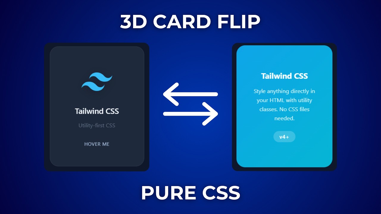 Card Flip Effect Tutorial | HTML and CSS - YouTube