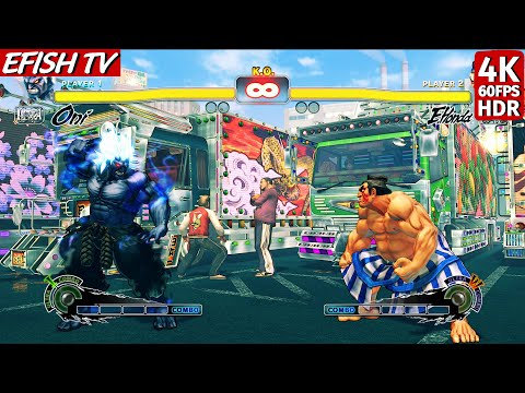Oni vs E. Honda (Hardest AI) - Ultra Street Fighter IV