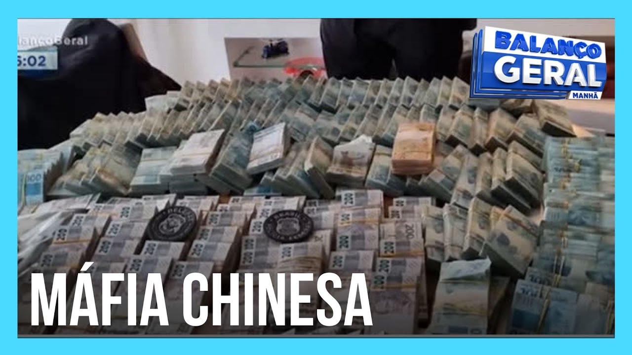 Polícia investiga se carrões e dinheiro apreendidos pertencem à máfia chinesa
