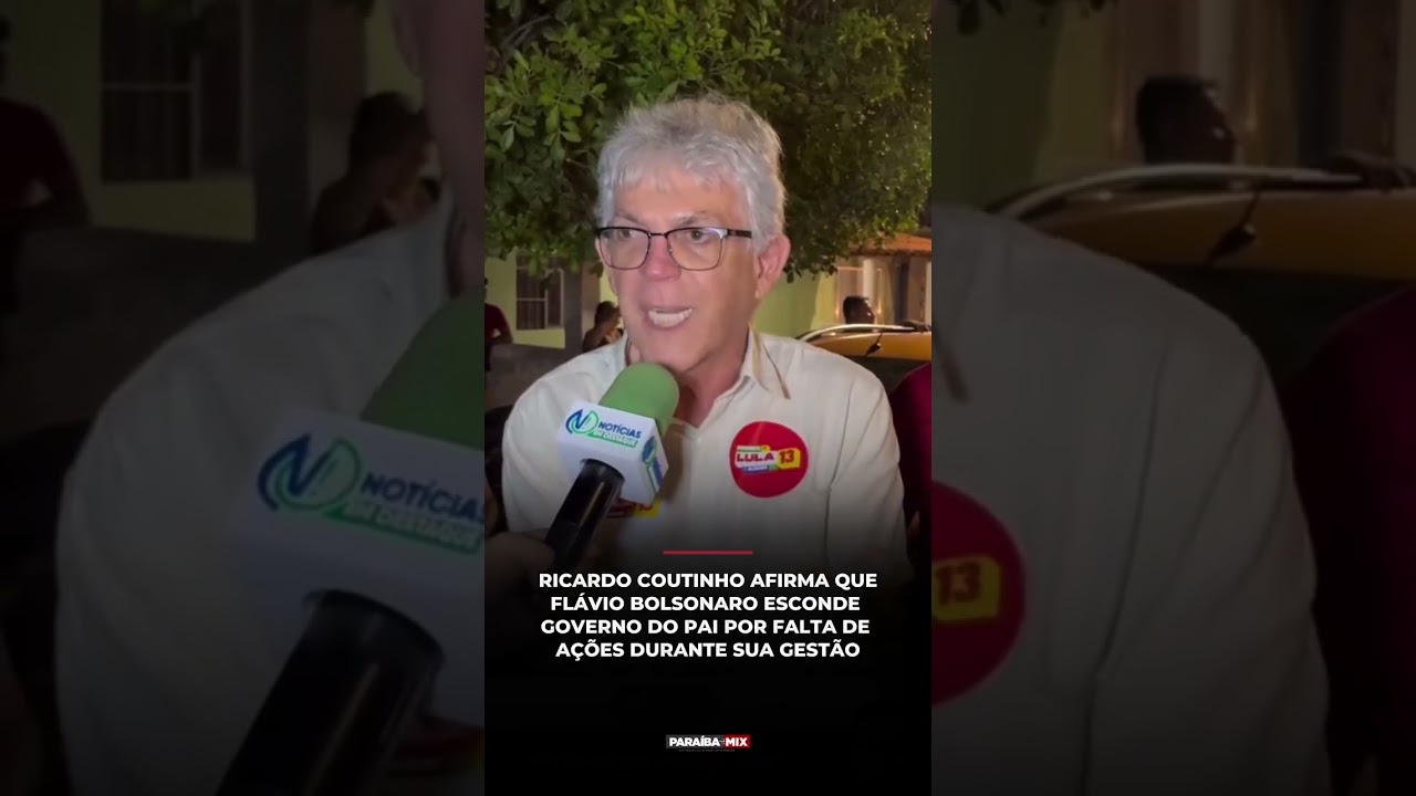 RICARDO COUTINHO AFIRMA QUE FLÁVIO ESCONDE GOVERNO DO PAI POR FALTA DE AÇÕES DURANTE SUA GESTÃO