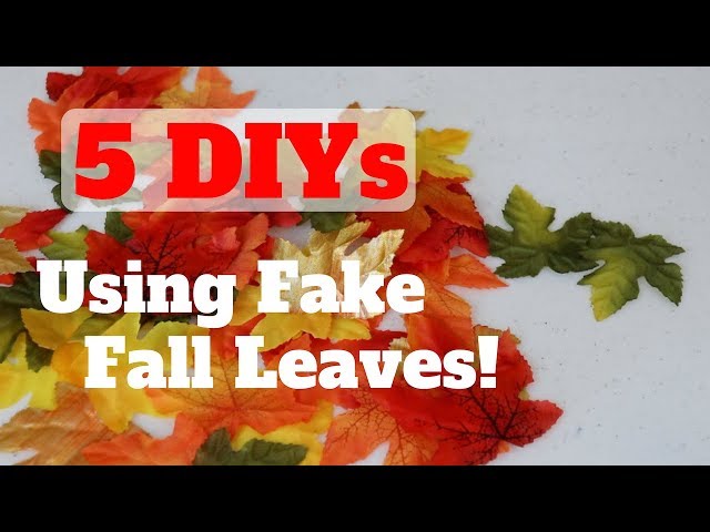 5 DIYs Using Fake Fall Leaves from the Dollar Store