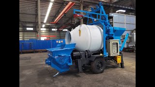 small concrete mixer with pump #concrete #concretepumping #concretemachinery #concretemixerpump