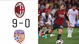 AC Milan 9-0 Perth Glory , Preseason Friendly | All Goals & Highlights.