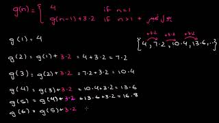 Evaluating sequences in recursive form | Sequences | Sec Maths | KA Urdu