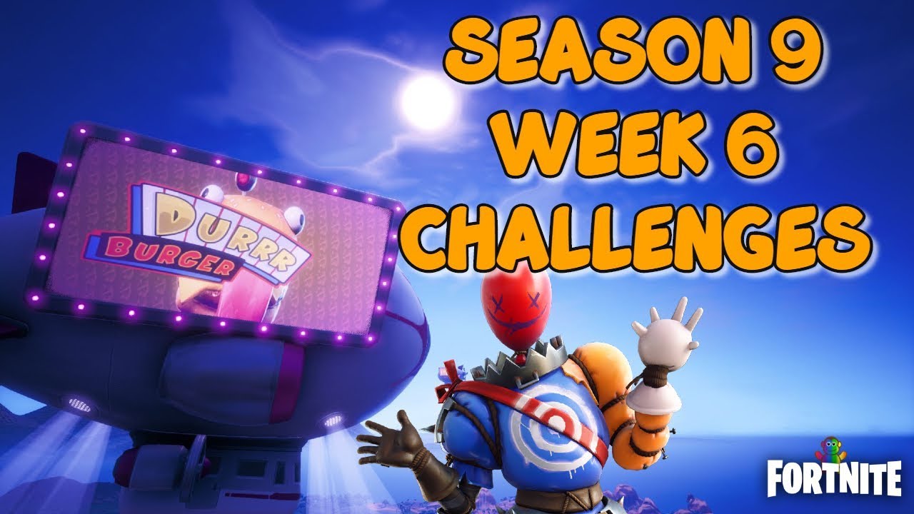 Fortnite - Season 9 Week 6 Battle Royale All Free and Battle Pass Challenges