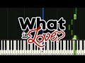 What is Love? - Twice Acoustic Version (Piano tutorial)