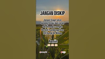 Jangan kaget akan datang rezeki dari arah tak terduga berkah mendengarkan 10x surah Al-Ikhlas