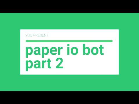 paper io bot in python turtorial // part 2 // AI and python turtorial