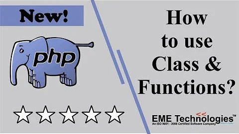 How to use Class & Functions in PHP