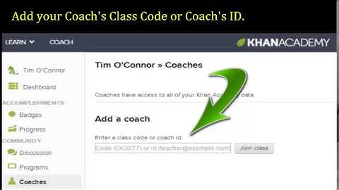 Add A Khan Academy Coach
