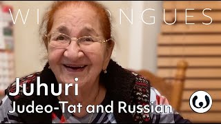 The Juhuri language, casually spoken | Vera speaking Judeo-Tat and Russian | Wikitongues