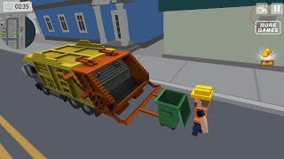 Mr. Blocky Garbage Man SIM Android Gameplay screenshot 3