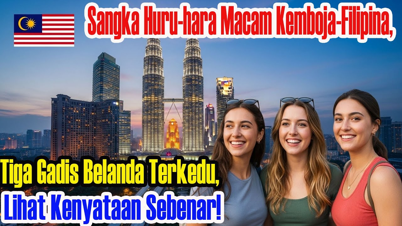 Pernah anggap Malaysia kacau seperti Kemboja-Filipina,3 gadis Belanda terkejut lihat realiti sebenar