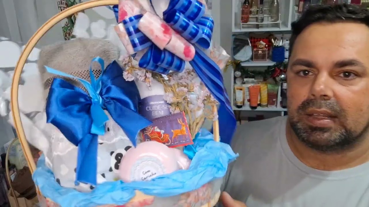 Minhas cestas de presente para Nata ... opções com toalha.