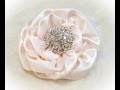 DIY Kanzashi Flower, Ribbon Rose, Tutorial, DIY,  One piece, no cuts