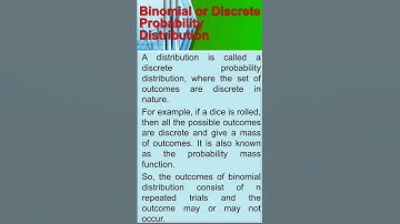 B. Statistics/ Binomial or Discrete Probability Distribution