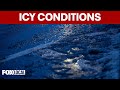 Icy conditions across southeastern Pennsylvania as winter storm approaches