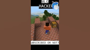 NOOB vs PRO vs HACKER Water Bucket Trick MLG In Minecraft | Minecraft - #Shorts #Minecraft