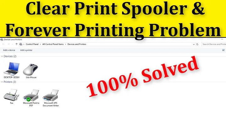 How To Clear Print Spooler And Fix Forever Printing Problem || Windows 10/8/7