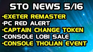 STO News 5/16: Exeter Remaster Incoming | PC Red Alert | Console Lobi Sale