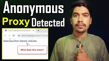 Anonymous Proxy Detected - Fixed