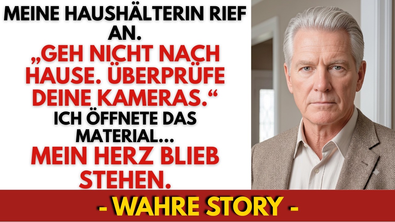 Ich war mit dem Auto auf dem Weg zu meiner Angelhütte, als meine Haushälterin mich mit zitternder Stimme anrief: „Herr Lindner, fahren Sie nicht nach Hause! Sehen Sie sich die Überwachungskamera...